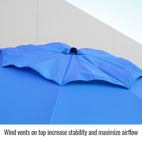 Core Flame-Resistant Industrial Umbrella, Blue